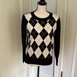 Cotton and Cashmere Argyle sweater.